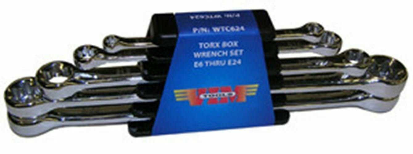 VIM TOOLS 5 Piece E Torx Set E6 - E24 VMWTC624