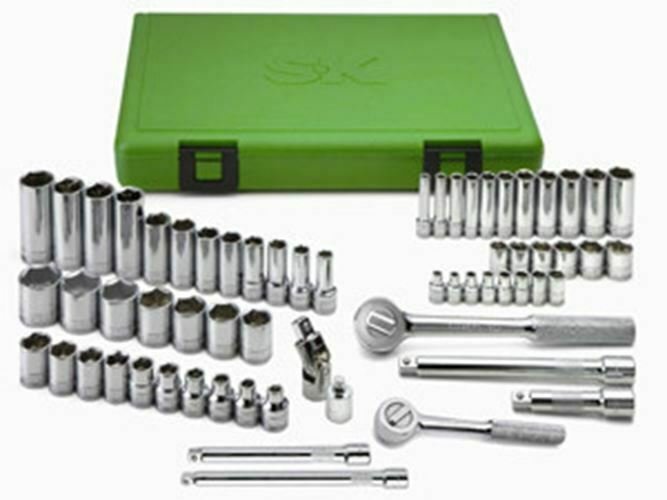 SK HAND TOOL 62 Piece Metric Super Set 1/4"and 3/8" Drive SK94562
