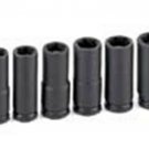GREY PNEUMATIC 3/8" Drive 13 Piece DeepMetric Magnetic Impact Set GY1213MDG