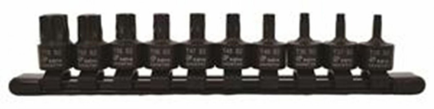 ASTRO PNEUMATIC 10 Piece 3/8" Drive Nano Impact Torx Bit Sockets AO94410T