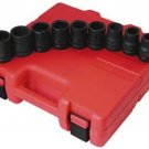 SUNEX TOOL 9 Piece 3/4" Drive Standard12 Point Impact Socket Set SU4687