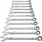GEARWRENCH 11 Piece  Spline SAE 120XPŸ?? XLCombo Ratcheting Wrench Set KD86450