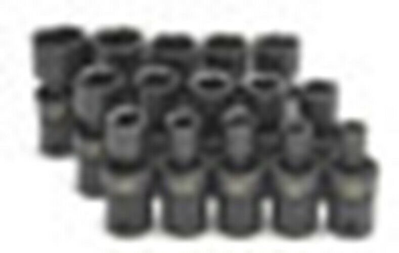 SK HAND TOOL 15 Piece 6 Point Swivel MetricImpact Socket Set SK34350