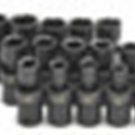 SK HAND TOOL 15 Piece 6 Point Swivel MetricImpact Socket Set SK34350