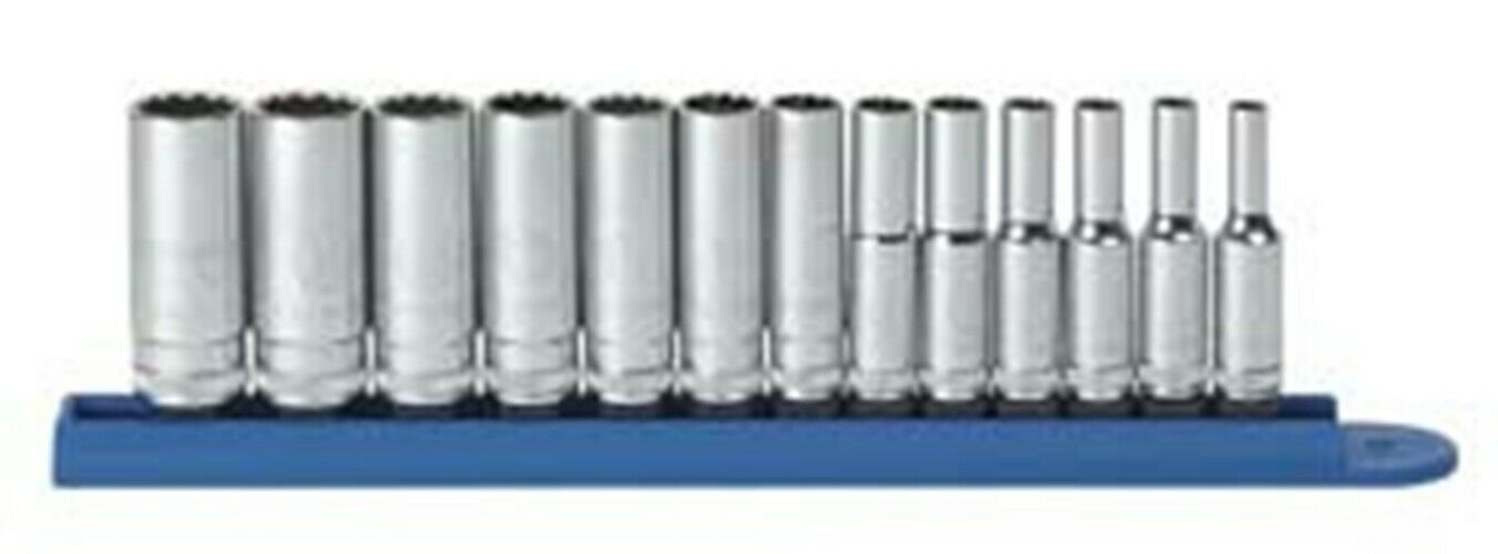 GEARWRENCH 13pc. 1/4 Dr. 12pt. DeepMetric Socket Set KD80308