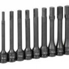 GREY PNEUMATIC 1/2" Drive 13 Piece 6" LengthMetric Hex Set 6-8  10-19mm GY1363MH