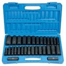 GREY PNEUMATIC 1/2" Drive 30 Piece SAE andMetric Deep Set GY1512DM