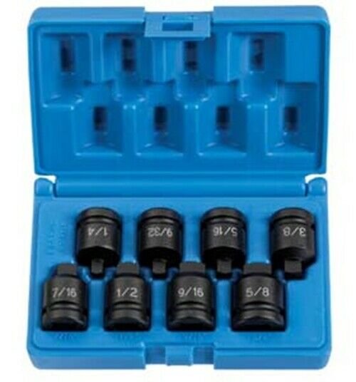 GREY PNEUMATIC 1/2" Drive 8 Pc. Pipe PlugSocket Set GY1308P