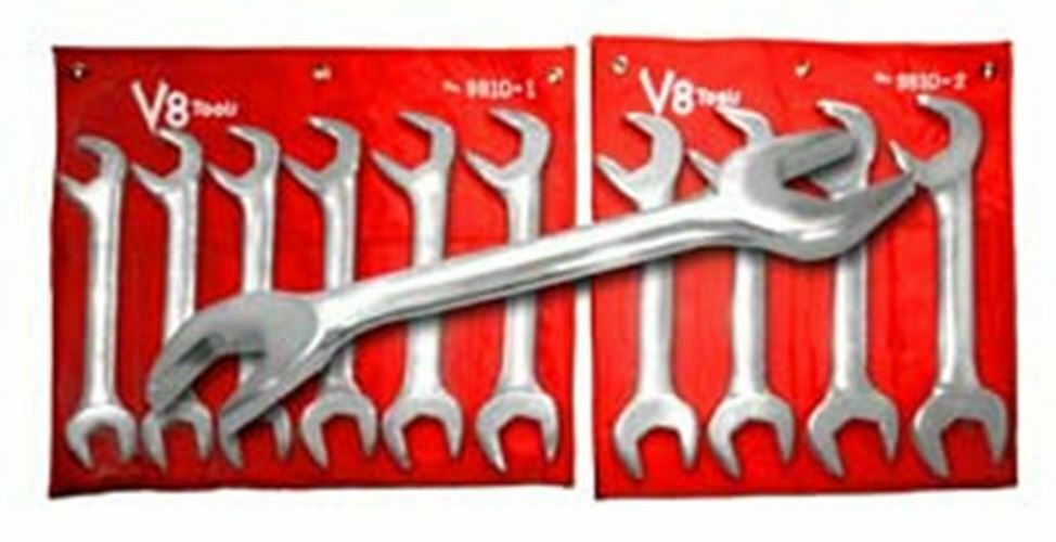 V8 TOOLS INC 10 Piece SAE Jumbo Angle ComboWrench Set VT9810