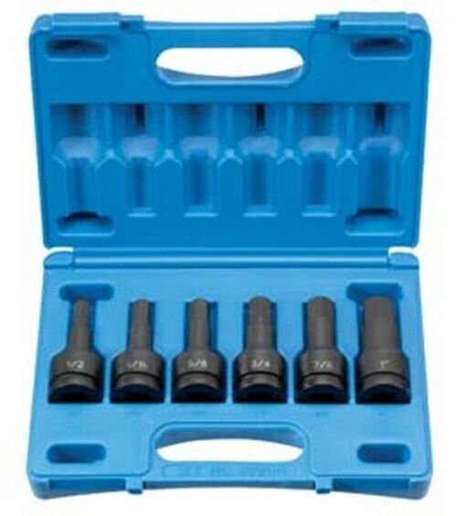 GREY PNEUMATIC 3/4" Drive 6 Piece SAE HexDriver Set GY8096H