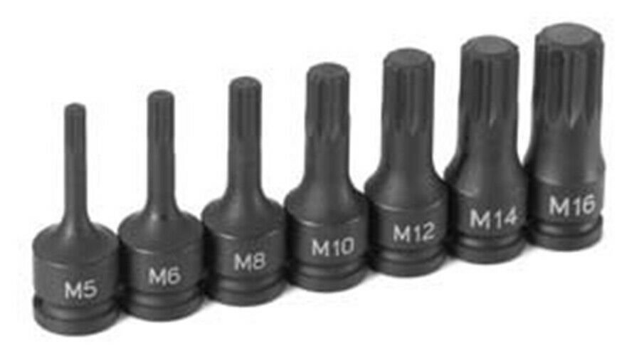 GREY PNEUMATIC 3/8" Drive 7 Piece TripleSquare Driver Set GY1207S