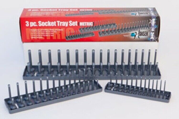 HANSEN GLOBAL INC. 3 Piece Metric Socket HolderSet HR9302
