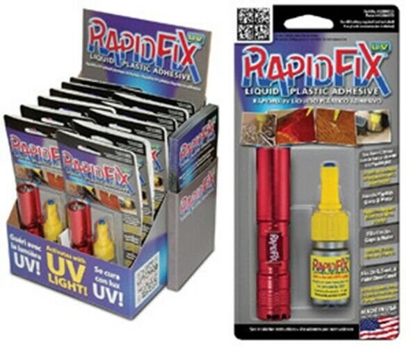RAPID FIX BOSS PRODUCTS RapidFix UV LiquidAdhesive Kit with Light RX6121815