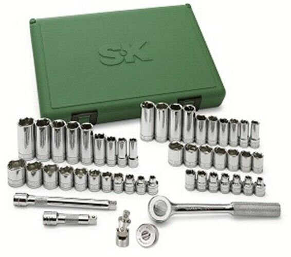 SK HAND TOOL 49 Piece 3/8" Drive Socket Set SK94549