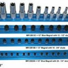 VIM TOOLS Magrail TL 8" Long 14-1/4"Blue Studs VMMR8B14A