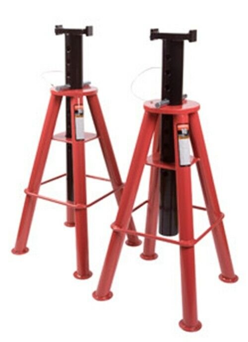 SUNEX TOOL 10 Ton High Height Pin TypeJack Stands (Pair) SU1410