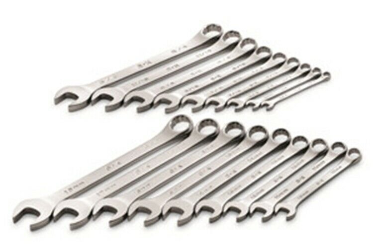 SK HAND TOOL 18 Piece 12 Point SuperKromeCombination Wrench SuperSet SK87018