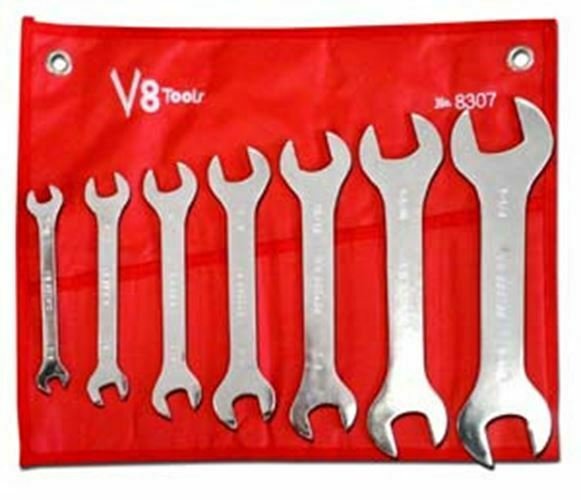 V8 TOOLS INC 7 Piece SAE Super Thin WrenchSet VT8307