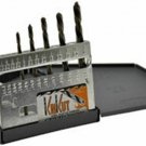 KNKUT 5 Piece Left Hand JobberLength Drill Bit Set KW5KK6