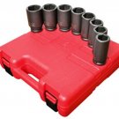 SUNEX TOOL 8 Piece SAE Deep Impact SocketSet 1" - 1-1/2" SU4681
