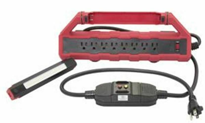 STEELMAN GFCI 15A Power Station andWorklight Combo JS92662
