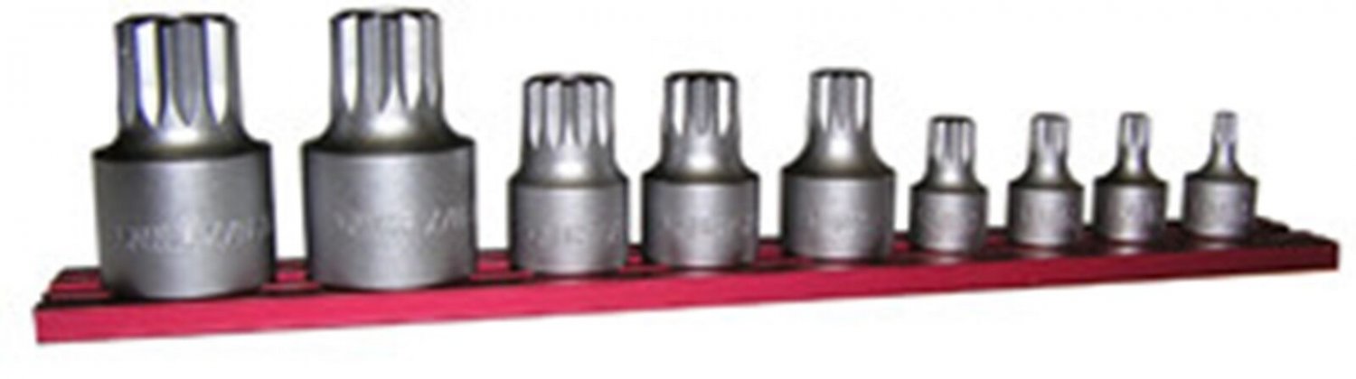 VIM TOOLS Stubby XZN Triple Square DriveSet on Mag Rail VMXZNS1000