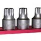 VIM TOOLS Stubby XZN Triple Square DriveSet on Mag Rail VMXZNS1000
