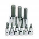 SK HAND TOOL 9 Piece Fractional Hex BitSocket Set SK19733