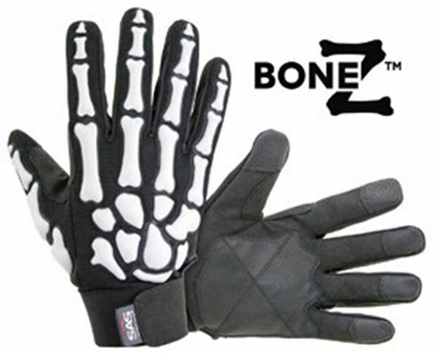SAS SAFETY CORP Raised TPR Skeleton BoneMedium Impact Gloves SS6730-02