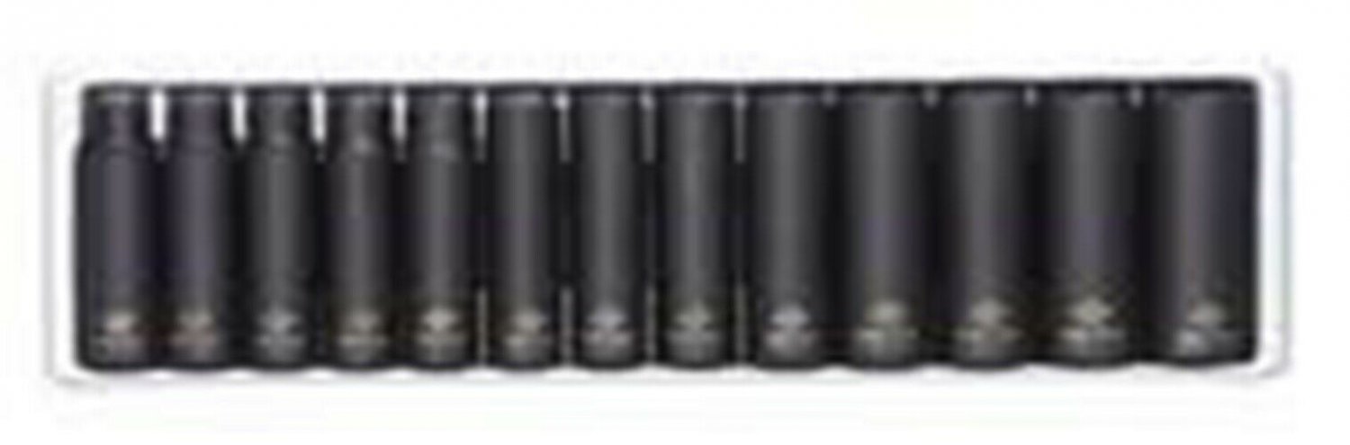 SUNEX TOOL 13 Piece 3/8" Drive DeepImpact Socket Set 7-19MM SU3359