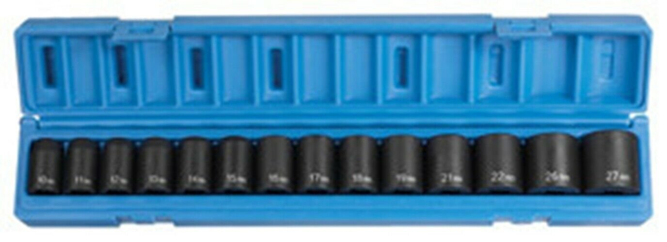 GREY PNEUMATIC 1/2" Drive 14 Piece StandardMetric Set GY1412M