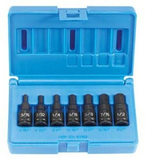 GREY PNEUMATIC 3/8" Drive 7 Piece Hex DriverSet GY1297H