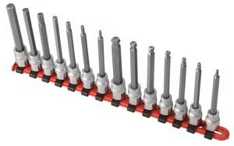 SUNEX TOOL 14 Piece 3/8" Drive LongMetric Ball Hex & Hex Socket SU9921