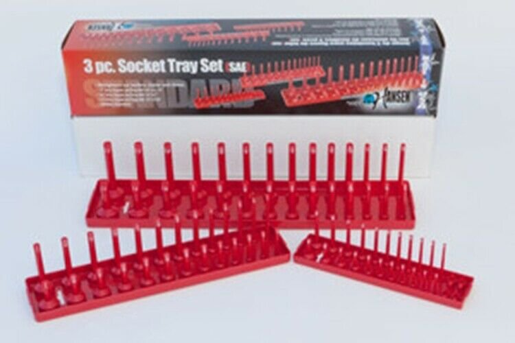 HANSEN GLOBAL INC. 3 Piece SAE Hansen Socket TraySet HR9301