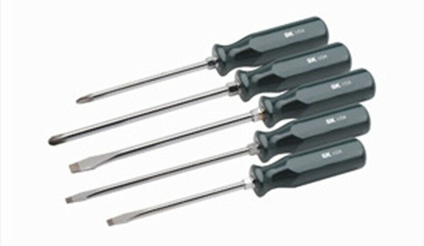 SK HAND TOOL 5 Piece Large Tip Sure GripScrewdriver Set SK86322