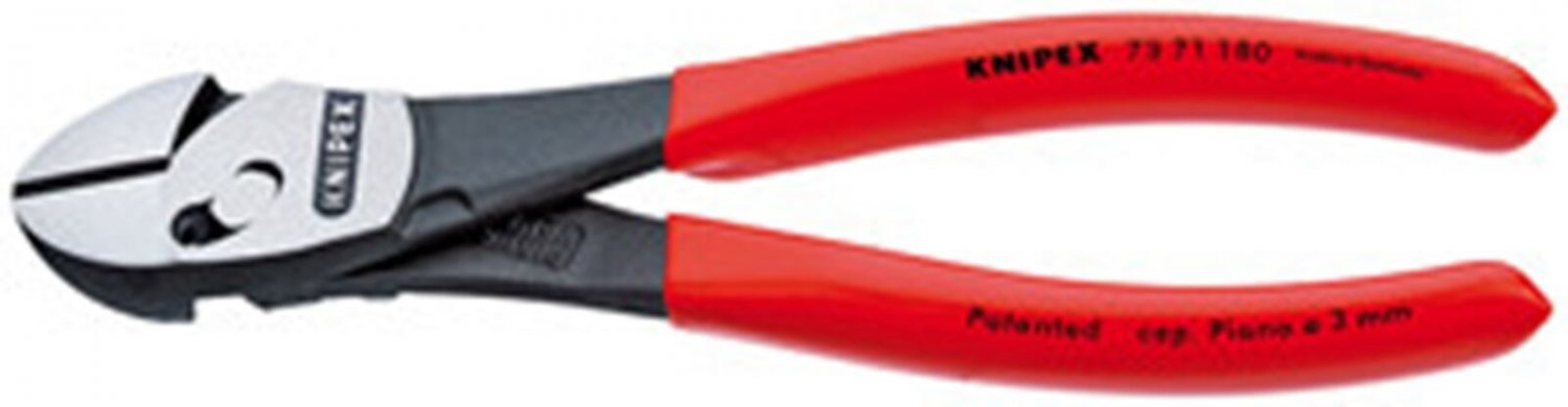 KNIPEX 7" Dual Hinge Cutter DippedHandle KX7371180