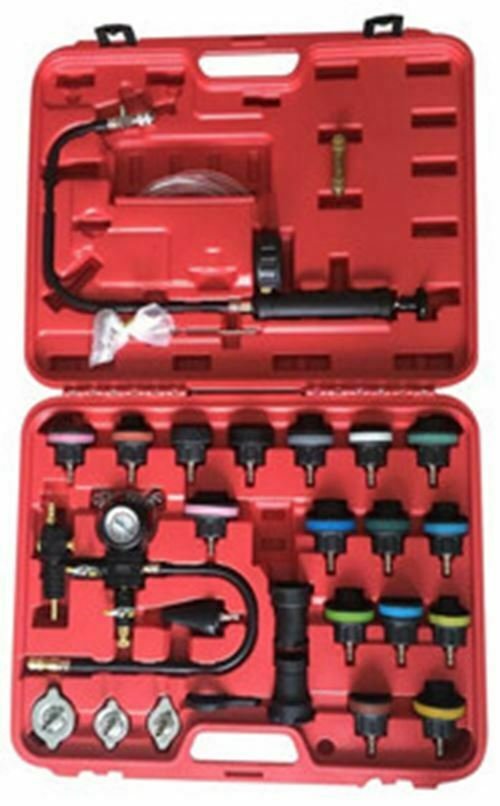 FJC INC. 28 Piece Deluxe Radiator TestKit with Coolant Refill Air FJ43664