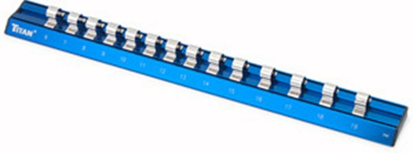 TITAN 3/8" Dr Metric Mag AluminumSocket Rail TN38098