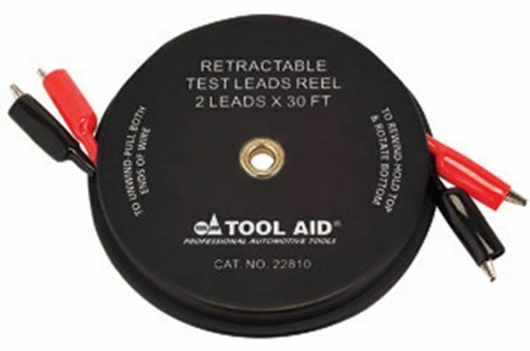 S & G TOOL AID Retractable Test Leads Reel-2Leads x 30' TA22810