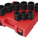 SUNEX TOOL 9 Piece 1" Drive SAE ShallowSocket Set SU5699