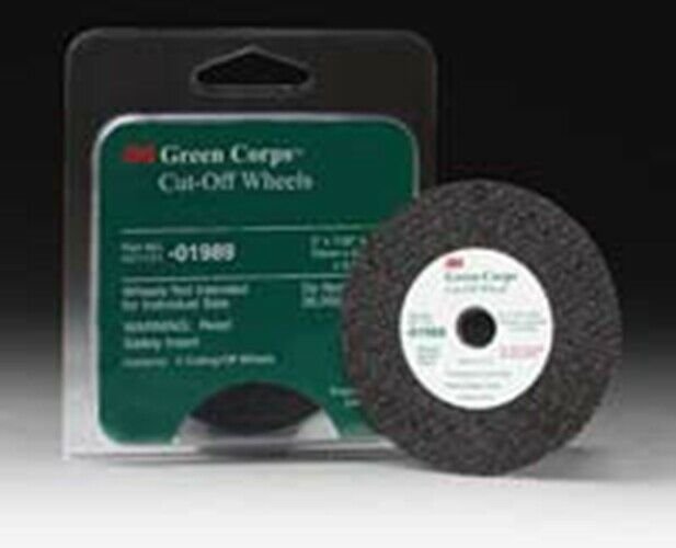 3M COMPANY 3" Green Corps Cut Off Wheel MM01989 1989