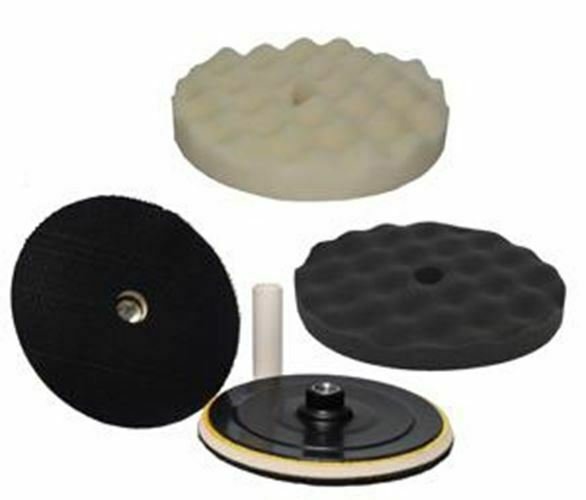 HI-TECH INDUSTRIES Hi-Buff Foam Pad Kit with Velcro Backing Pad HTBK-3W