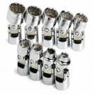 SK HAND TOOL 9 Pc 3/8" Dr 12 Pt SAE FlexChrome Socket Set SK4609