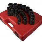 SUNEX TOOL 26 Pc 1/2" Dr 12 Pt MetricSocket Set SU2826