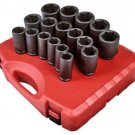 SUNEX TOOL 17 Piece 3/4 Drive SAE DeepImpact Socket Set SU4685