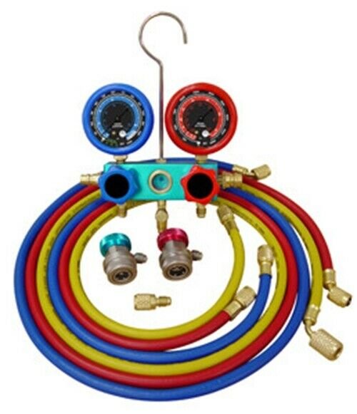 MASTERCOOL Deluxe Dual Aluminum 96" GaugeSet MLC293996-PB-CL