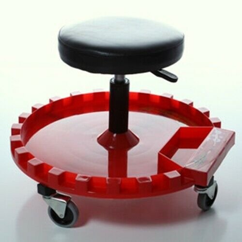 TRAXION INC Round Button Cushion RollingCreeper Seat with Tray REL2-210