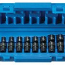 GREY PNEUMATIC 1/4" Surface Drive 12 Pc.Magnetic Std Univ Metric Set GY9712UMG