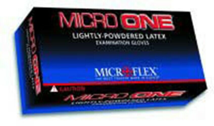 MICROFLEX Micro One Lightly Powdered/Medium Gloves 100 Per Box MXMO150M