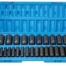 GREY PNEUMATIC 1/2" Drive 26 Piece 12 PointDeep Length Metric Set GY1726MD
